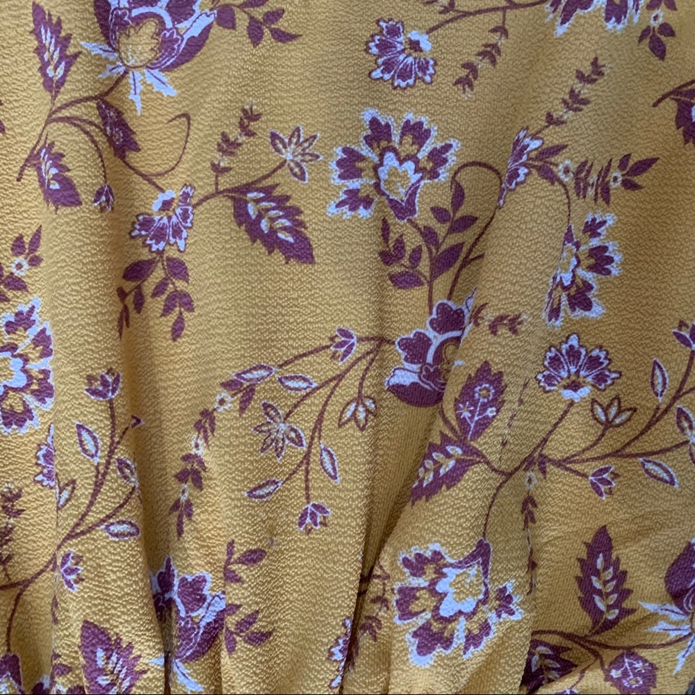 Yellow printed blouse - Picture 5 of 6